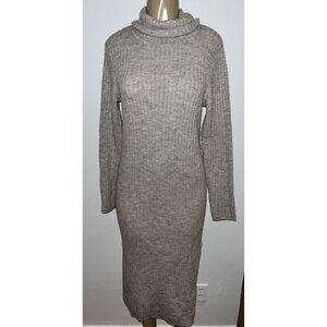 Asos women’s sweater dress cowl neck side slit size 4 new